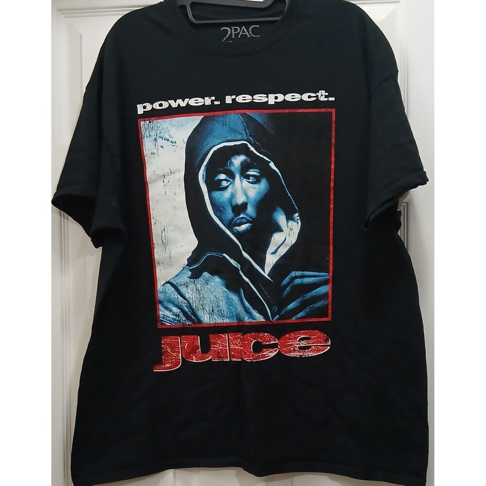 2PAC JUICE GRAPHIC T SHIRT MENS XL POWER RESPECT HIP HOP RAP TEE